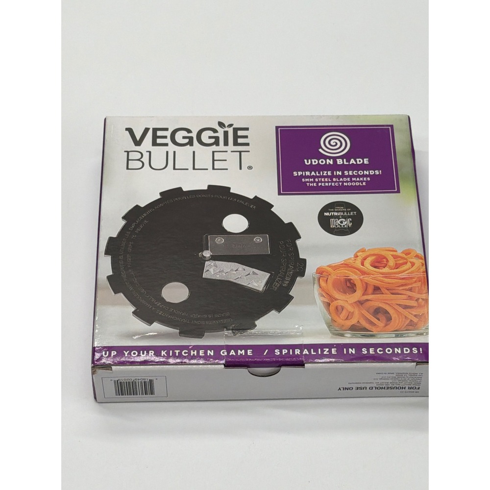 Veggie Bullet Udon Blade 5mm Spiralizer Attachment NutriBullet VBR-U0203 NEW
